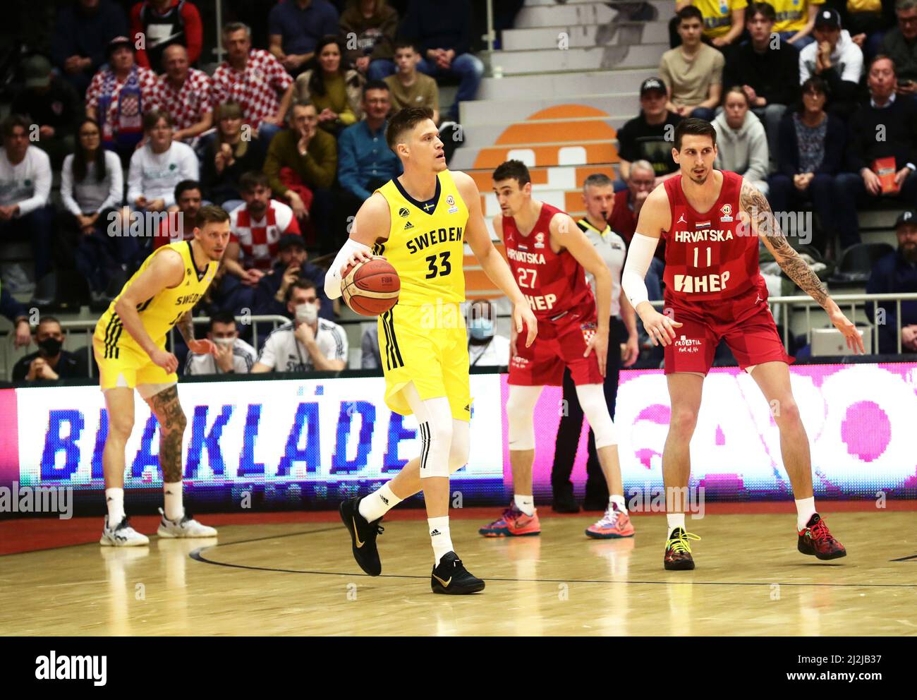 Sweden`s Jonas Jerebko during Monday's FIBA World Cup qualifiers match